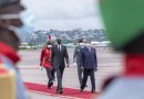 Amafoto: Perezida Kagame yakiriwe na Denis Sassou N’Guesso i Brazzaville