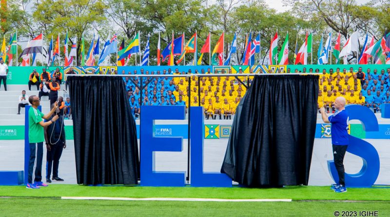 Perezida Kagame na Gianni Infantino uyobora FIFA bafunguye ku mugaragaro Kigali Pelé Stadium